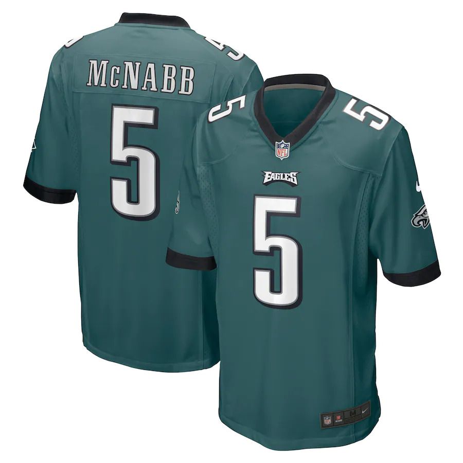 Men Philadelphia Eagles 5 Donovan McNabb Nike Midnight Green Retired Player NFL Jersey